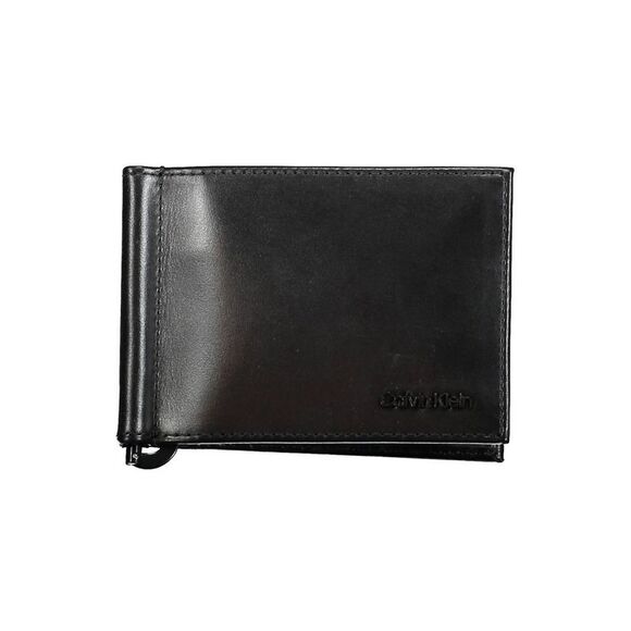 Calvin Klein Black Leather Men Men's Wallet